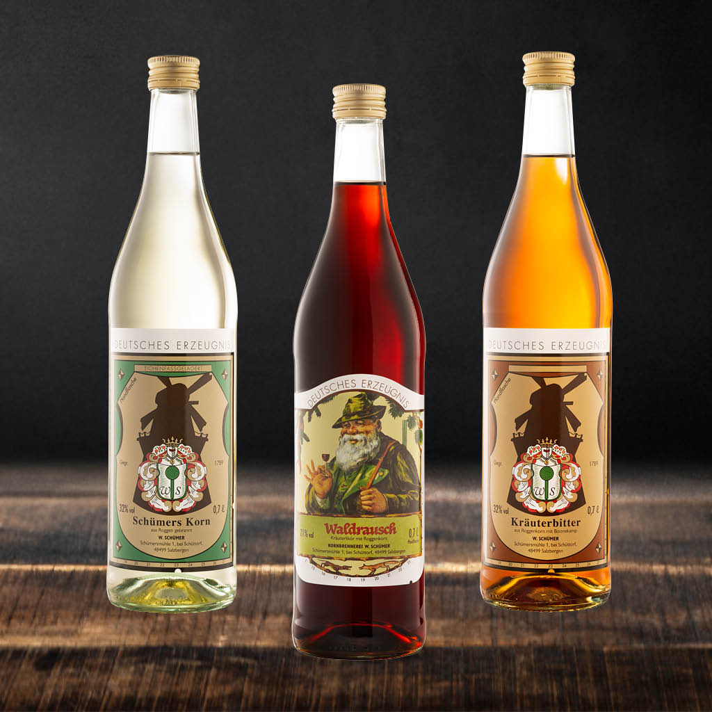 Schümer Paket – Schümer Korn / Waldrausch / Kräuterbitter